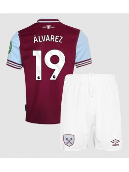 West Ham United Edson Alvarez #19 Dječji Domaci Dres kompleti 2024-25 Kratak Rukavima (+ kratke hlače)